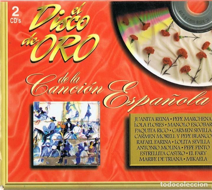 CDs de m&uacute;sica: EL DISCO DE ORO DE LA CANCI&Oacute;N ESPA&Ntilde;OLA ( 2 CD) - Foto 1