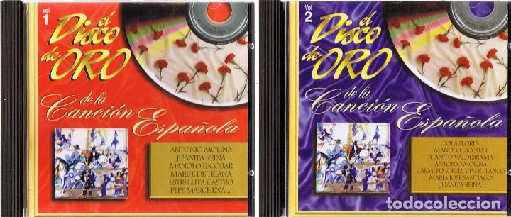 CDs de m&uacute;sica: EL DISCO DE ORO DE LA CANCI&Oacute;N ESPA&Ntilde;OLA ( 2 CD) - Foto 2