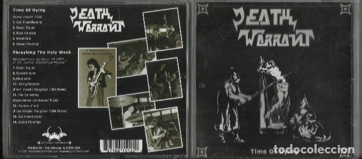CDs de m&uacute;sica: Death Warrant cd Time Of Dying u.s.a. 2008