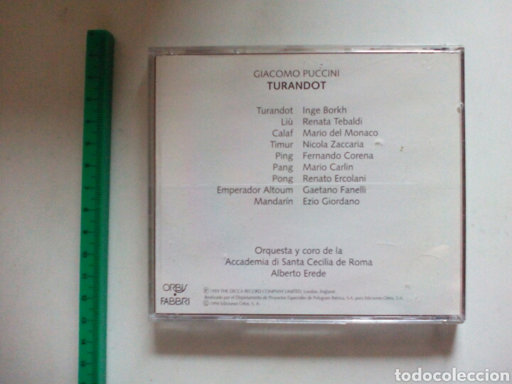 CDs de m&uacute;sica: CD &Oacute;PERA COLLECTION. GIACOMO PUCCINI. - Foto 2