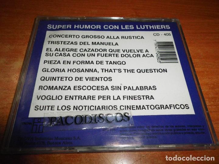 CDs de Música: LES LUTHIERS Super humor con Les Luthiers CD ALBUM DEL AÑO 1990 ARGENTINA CONTIENE 9 TEMAS - Foto 2 - 109333139