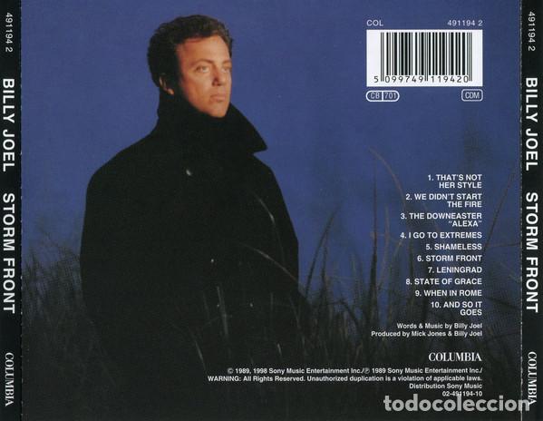 CDs de m&uacute;sica: Billy Joel- Storm Front -CD - Foto 2