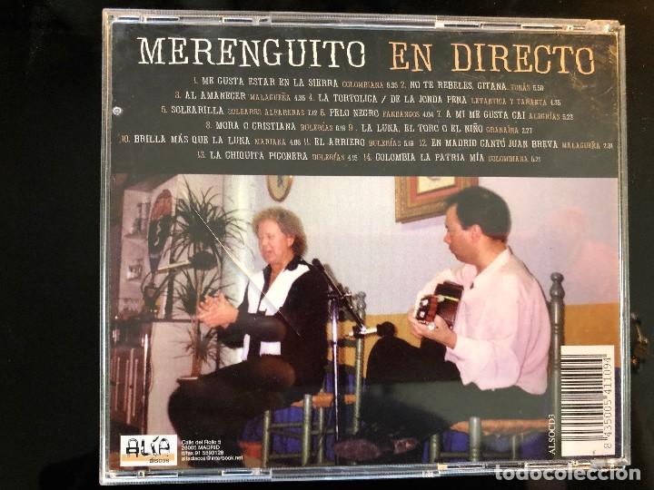 CDs de m&uacute;sica: MERENGUITO EN DIRECTO - Foto 2