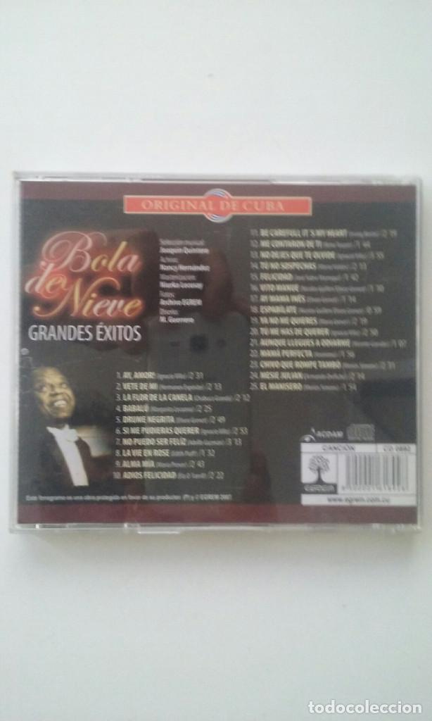 CDs de m&uacute;sica: Grandes Exitos CD - Bola de Nieve - Foto 2