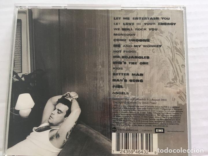CDs de m&uacute;sica: CD ROBBIE WILLIAMS-LIVE SUMMER 2003 - Foto 2