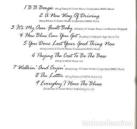 CDs de m&uacute;sica: CD B.B. KING - LONELY NIGHTS - Foto 2