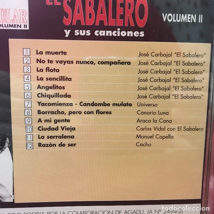 CDs de m&uacute;sica: CD de Jos&eacute; Carbajal alias El Sabalero - Foto 2