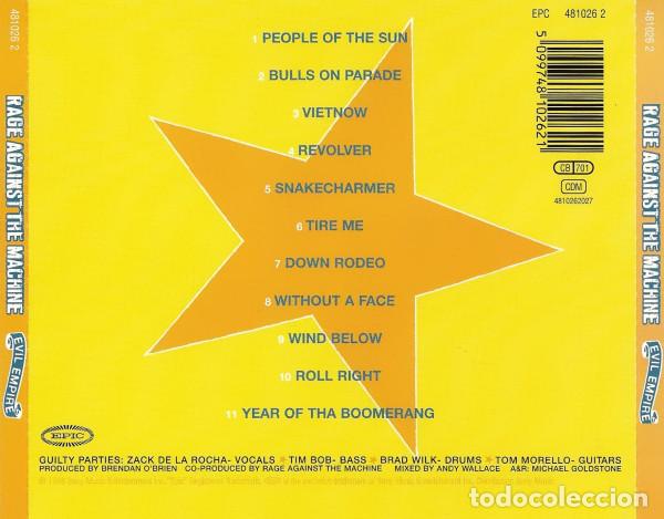 CDs de m&uacute;sica: Rage Against The Machine - Evil Empire - Foto 2
