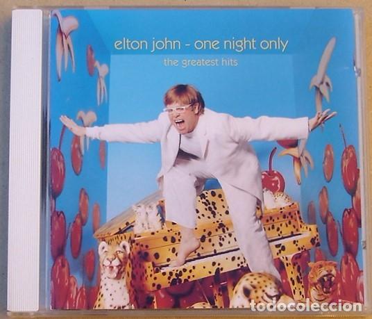CDs de m&uacute;sica: ELTON JOHN - ONE NIGHT ONLY (CD) 2000 - 17 TEMAS - Foto 1