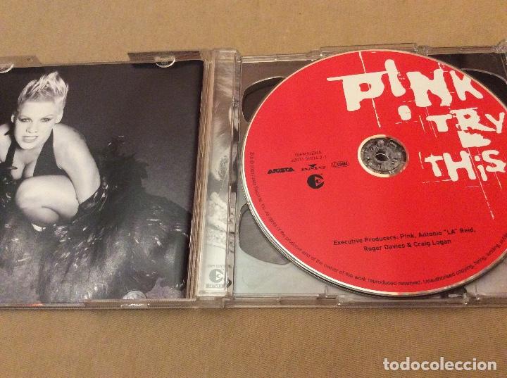 CDs de m&uacute;sica: PINK. TRY THIS. ARISTA RECORDS 2003. Cd + dvd. - Foto 3