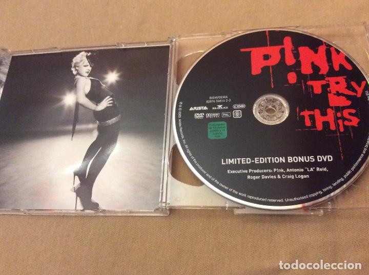 CDs de m&uacute;sica: PINK. TRY THIS. ARISTA RECORDS 2003. Cd + dvd. - Foto 4