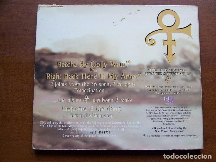 CDs de m&uacute;sica: CD SINGLE PRINCE BETCHA BY GOLLY 2 TEMAS - Foto 2