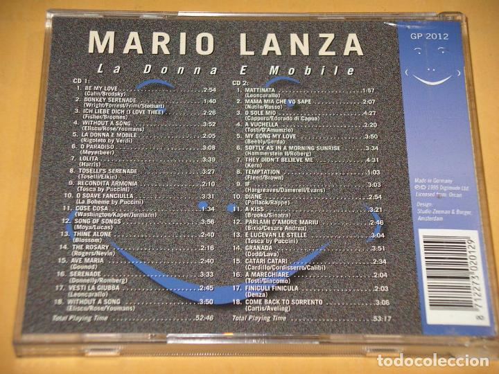 CDs de m&uacute;sica: Mario Lanza, La donna e mobile, doble, con 2 CD - Foto 2