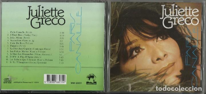 CDs de m&uacute;sica: JULIETTE GRECO cd PARIS CANAILLE  1990 - Foto 1