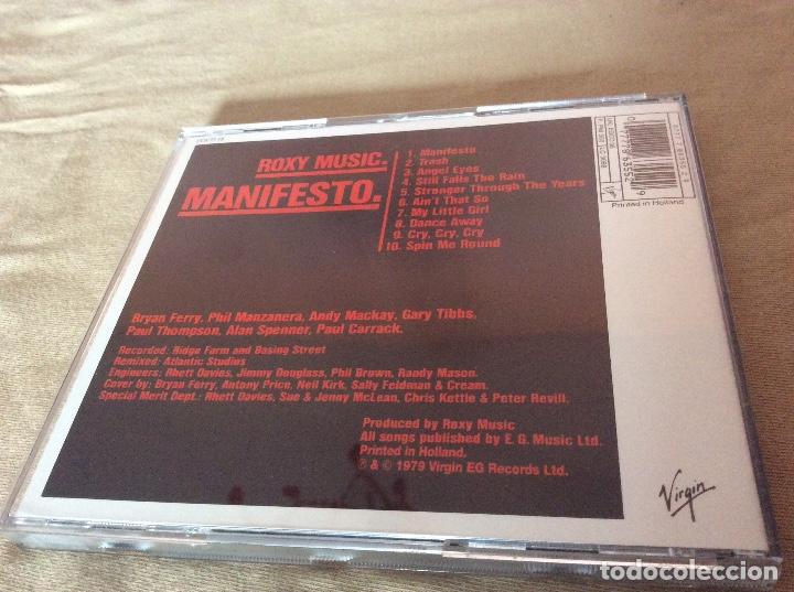 CDs de m&uacute;sica: ROXY MUSIC - MANIFESTO. - Foto 2