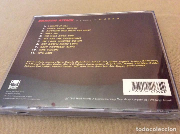 CDs de m&uacute;sica: DRAGON ATTACK. A TRIBUTE A QUEEN. 1996. Ed sueca. - Foto 2