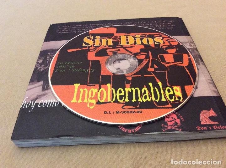 CDs de m&uacute;sica: Sin Dios. ingobernables. 2000. Libro + cd. - Foto 3