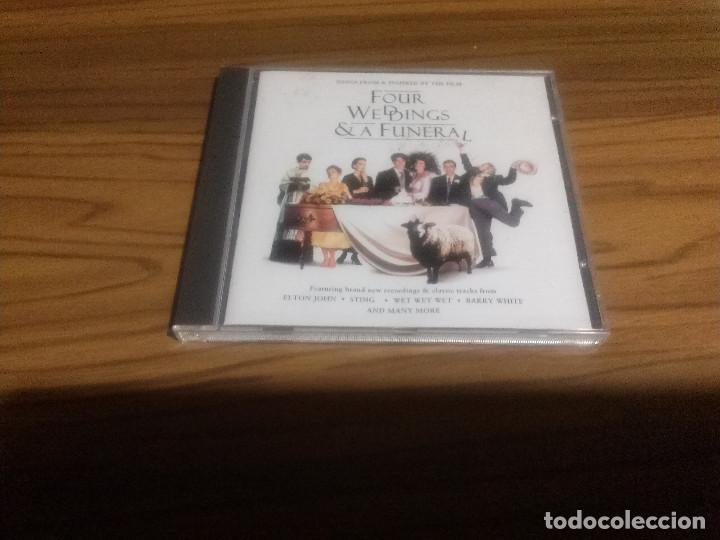 Music CDs: FOUR WEDDINGS & A FUNERAL .CUATRO BODAS Y UN FUNERAL. BANDA SONORA. CD CON 14 TEMAS. BUEN ESTADO