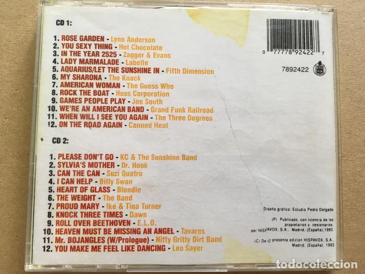 CDs de m&uacute;sica: CD DOBLE-VOVIENDO A LOS 70-VARIOS - Foto 2