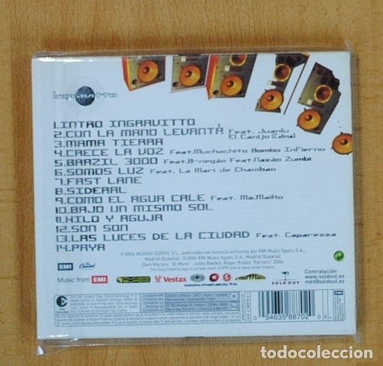 CDs de m&uacute;sica: MACACO - INGRAVITTO - CD - Foto 2