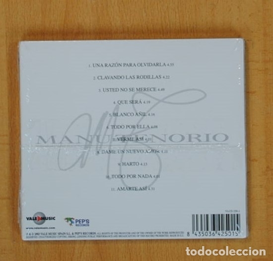 CDs de m&uacute;sica: MANU TENORIO - BLANCO A&Ntilde;IL - CD - Foto 2