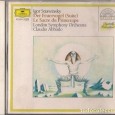 CDs de Música: MOZART - DER FEUERVOGEL (SUITE)/LE SACRE DU PRINTEMPS - CD DEUTSCHE GRAMMOPHON 1986 C. ABBADO. Lote 113030135