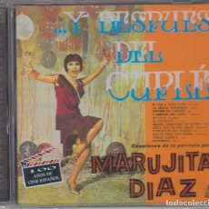 CDs de Música: MARUJITA DÍAZ CD BANDA SONORA ORIGINAL...Y DESPUÉS DEL CUPLÉ 1996 EMI 100 AÑOS DE CINE ESPAÑOL