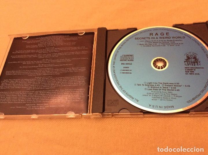 CDs de m&uacute;sica: Rage ?&ndash; Secrets In A Weird World. 1989. - Foto 3