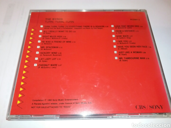 CDs de m&uacute;sica: The byrds - Turn turn turn - CD - Foto 3