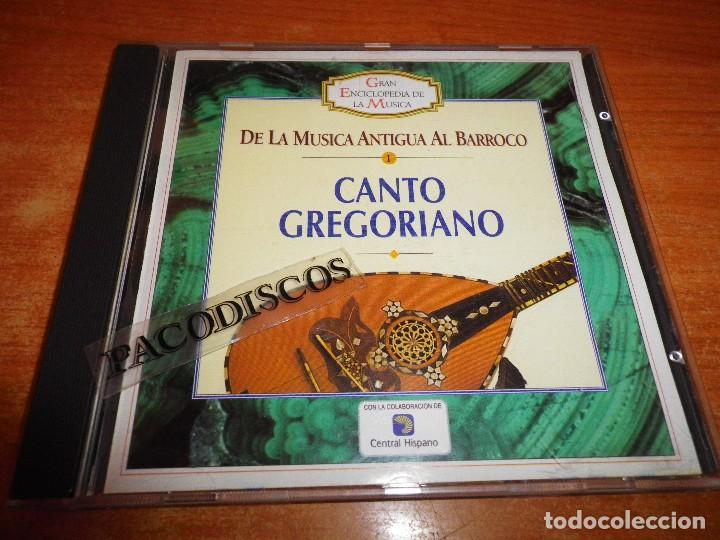 CDs de M&uacute;sica: CANTO GREGORIANO De la musica antigua al barroco CD ALBUM 1995 GRAN ENCICLOPEDIA DE LA MUSICA N&ordm;1