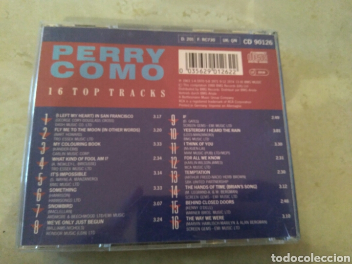 CDs de m&uacute;sica: Perry Como - 16 top tracks - Rca Digitally remastered - Foto 2