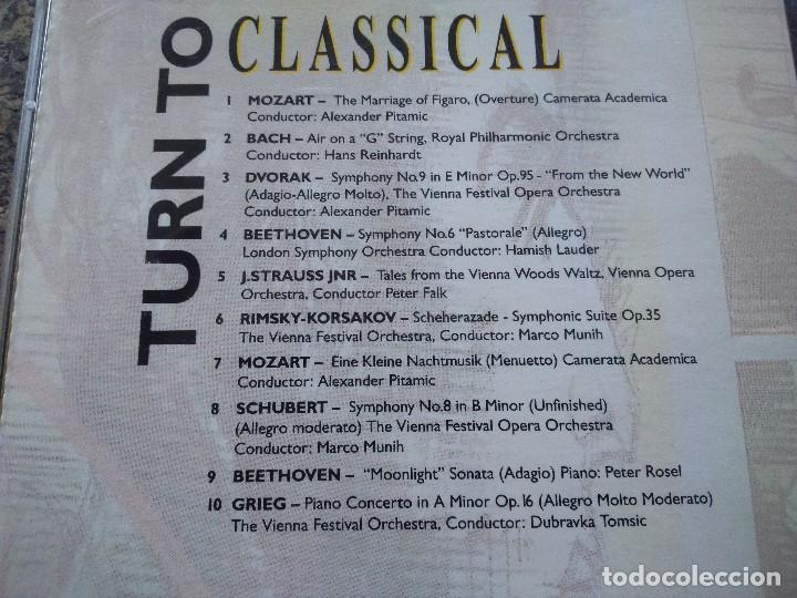CDs de m&uacute;sica: CD -- TURN TO CLASSICAL -- VARIOS -- - Foto 2