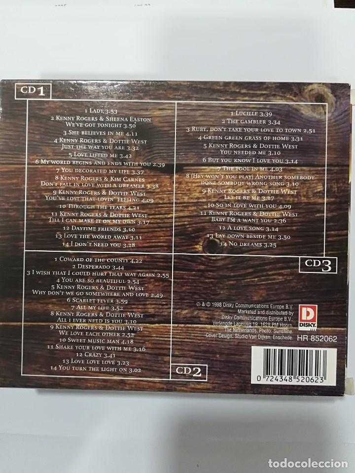 CDs de m&uacute;sica: KENNY ROGERS: THROUGH THE YEARS ( 3CD BOX) - Foto 2