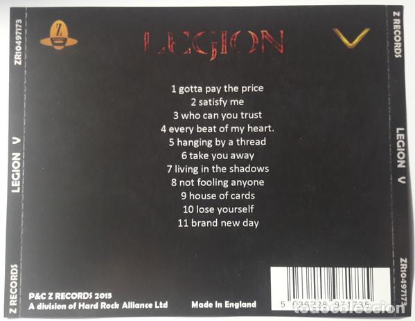 CDs de m&uacute;sica: Legion --- V -HEAVY HARD ROCK - Foto 2