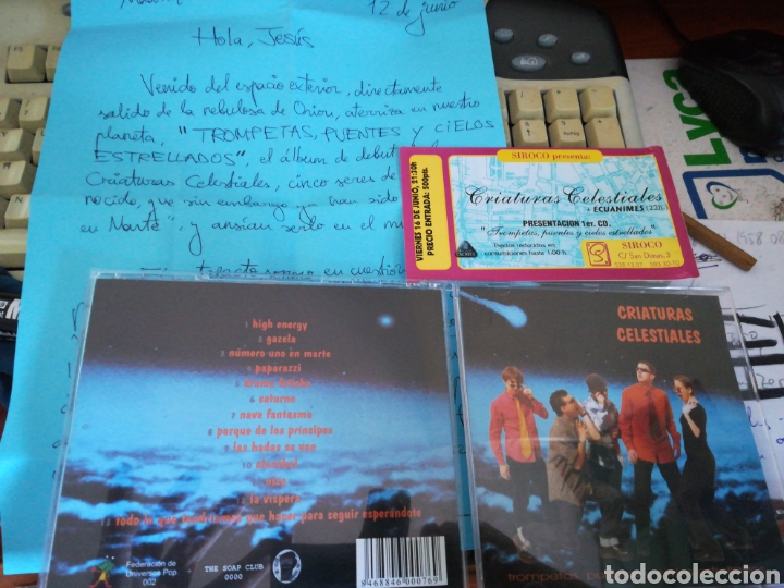 CDs de M&uacute;sica: Criaturas celestiales cd trompetas,puentes y cielos estrellados.con entrada concierto presentaci&oacute;n +