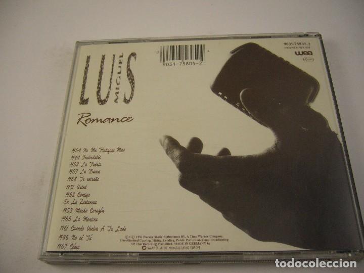 CDs de m&uacute;sica: CD DE M&Uacute;SICA - LUIS MIGUEL / ROMANCE - Foto 5