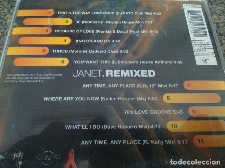 CDs de m&uacute;sica: CD -- JANET REMIXED -- 1995 - 11 TEMAS -- - Foto 2