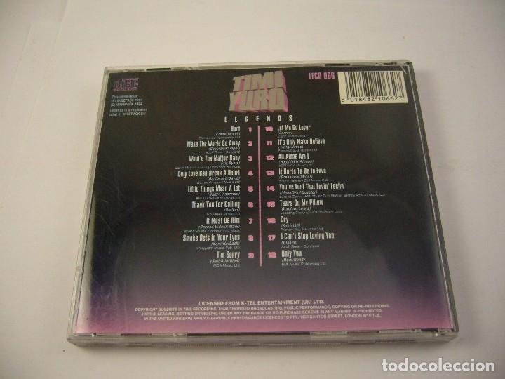 CDs de m&uacute;sica: timi yuro  legends cd - Foto 5