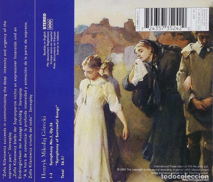 CDs de m&uacute;sica: G&oacute;recki - Symphony N&ordm;3 - Kilanowicz / Kasprzyk - CD - Foto 2