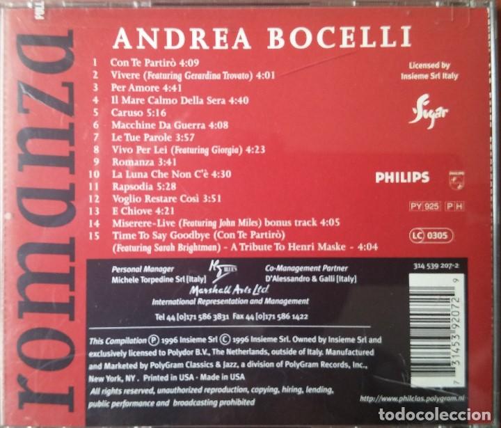 CDs de m&uacute;sica: ANDREA BOCELLI - CD - Foto 2