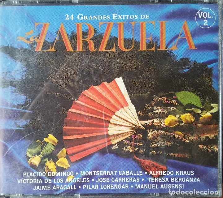 CD di Musica: 24 GRANDES EXITOS DE LA ZARZUELA - POR LOS MEJORES CANTANTES DE OPERA - VOL. 2 - 2 CD