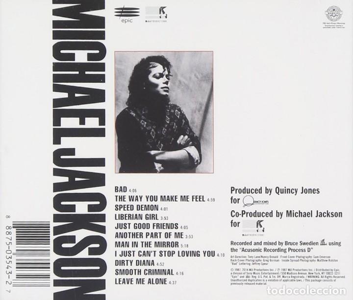 CDs de m&uacute;sica: Michael Jackson - Bad - CD 2014 Jewelcase Version / One Way CD - Foto 2
