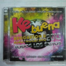 CDs de Música: QUE BUENA. REGGAETON & ELECTROLATINO 2013. TODOS LOS ÉXITOS - 2 CDS . Lote 114953759
