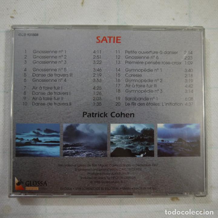 CDs de m&uacute;sica: PATRICK COHEN - SATIE - CD 1998 - Foto 3