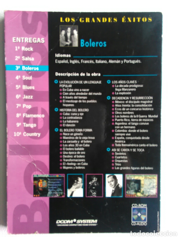 CDs de m&uacute;sica: BOLEROS GRANDES EXITOS - Foto 2