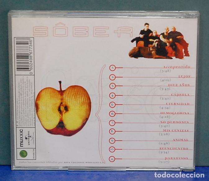 CDs de m&uacute;sica: Sober. Paradisso. Universal music 2002. CD - Foto 3
