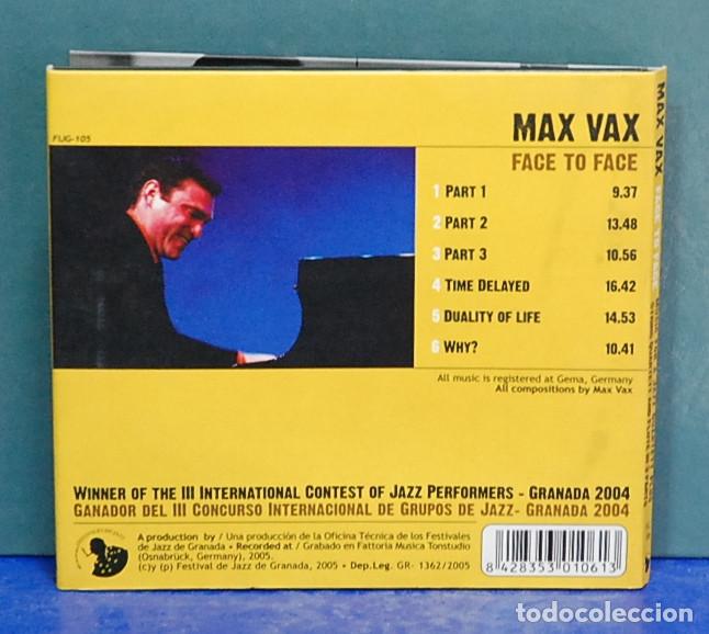 CDs de m&uacute;sica: Max Vax. Face to face. CD - Foto 4