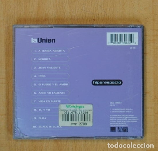 CDs de m&uacute;sica: LA UNION - HIPERESPACIO - CD - Foto 2