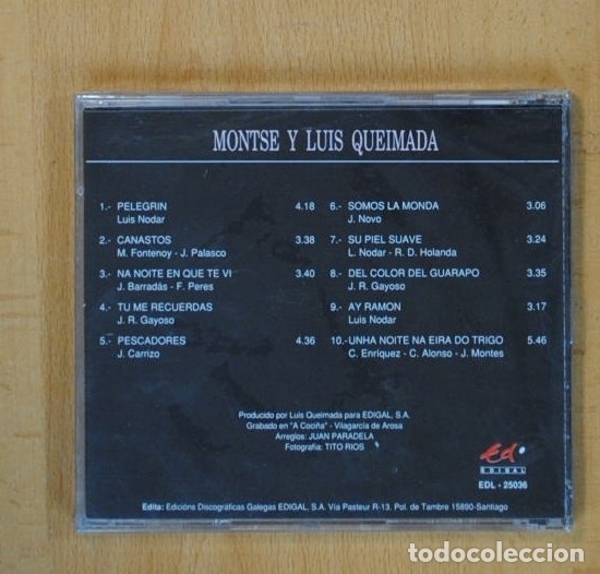 CDs de m&uacute;sica: MONTSE Y LUIS QUEIMADA - MONTSE Y LUIS QUEIMADA - CD - Foto 2