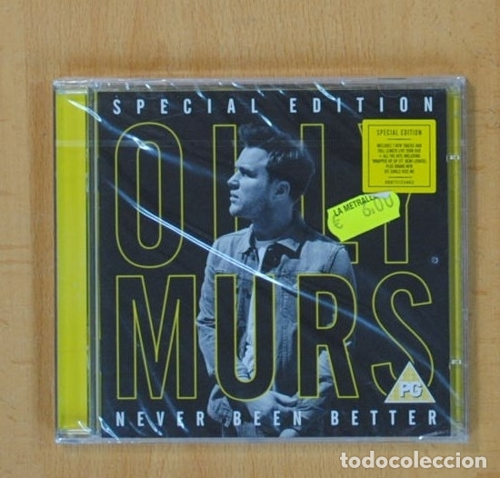 CDs de m&uacute;sica: OLLY MURS - NEVER BEEN BETTER - CD - Foto 1